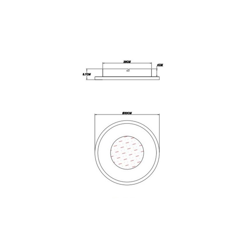 Globo - LED Плафониера LED/24W/230V 2700/4500/6500K Ø 33 см