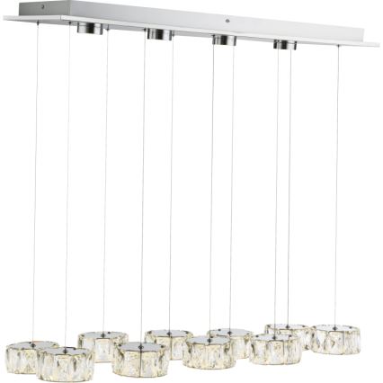 Globo - LED Пендел LED/92W/230V 4000K лъскав хром/прозрачен
