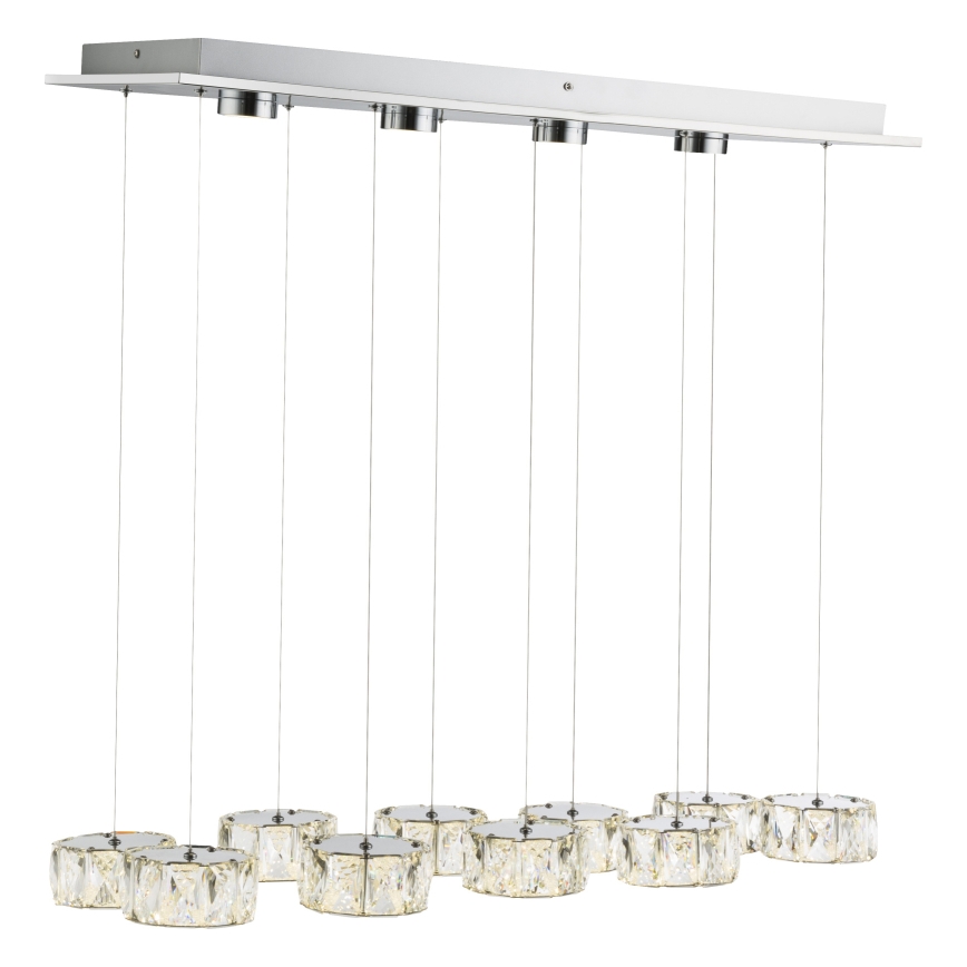 Globo - LED Пендел LED/92W/230V 4000K лъскав хром/прозрачен