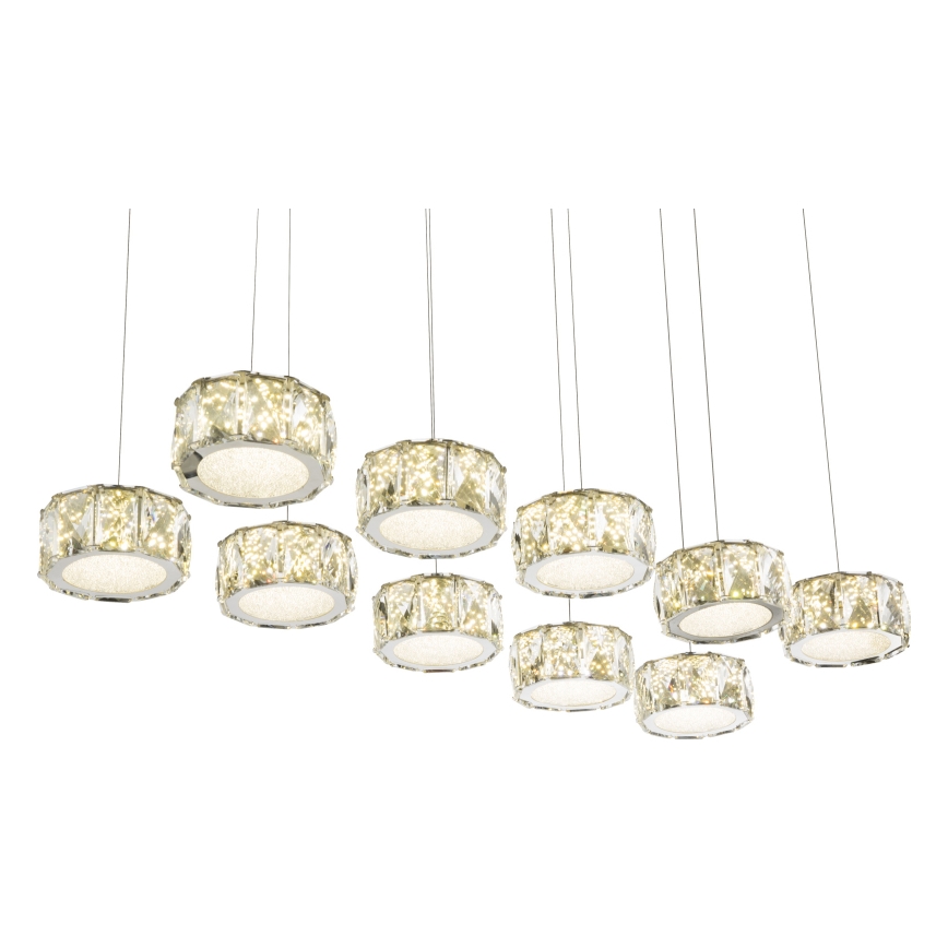Globo - LED Пендел LED/92W/230V 4000K лъскав хром/прозрачен