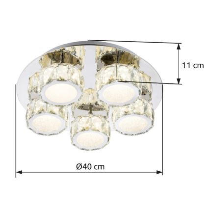 Globo - LED Димируем плафон LED/40W/230V 4000K Ø 40 см
