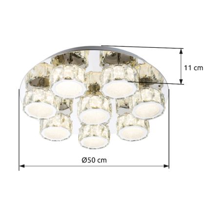 Globo - LED Димируем плафон LED/64W/230V 4000K Ø 50 см