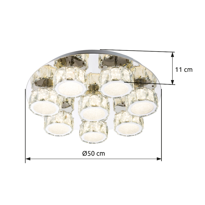 Globo - LED Димируем плафон LED/64W/230V 4000K Ø 50 см