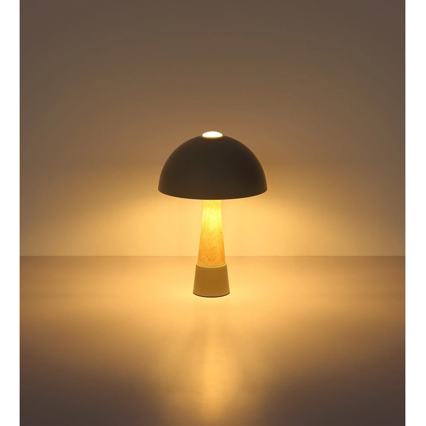Globo - настолна лампа 1xE27ILLU/40W/230V сива