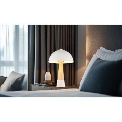 Globo - Настолна лампа 1xE27ILLU/40W/230V кремава