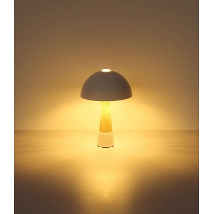 Globo - Настолна лампа 1xE27ILLU/40W/230V кремава