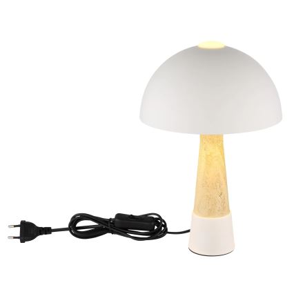 Globo - Настолна лампа 1xE27ILLU/40W/230V кремава