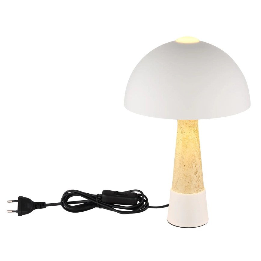 Globo - Настолна лампа 1xE27ILLU/40W/230V кремава