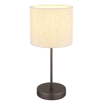 Globo - Настолна лампа 1xE27/25W/230V черна/бежова