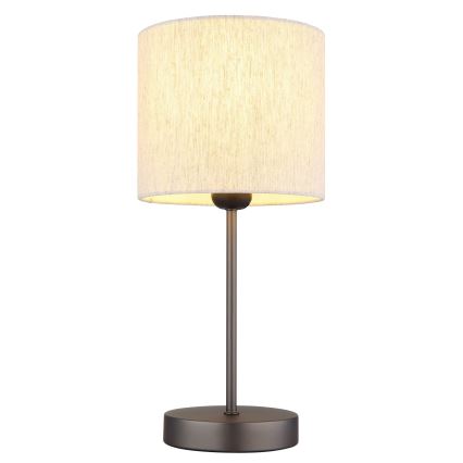 Globo - Настолна лампа 1xE27/25W/230V черна/бежова