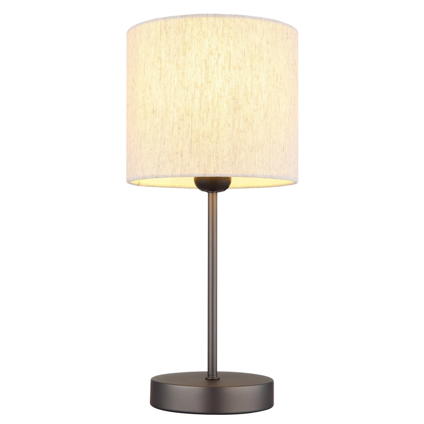 Globo - Настолна лампа 1xE27/25W/230V черна/бежова
