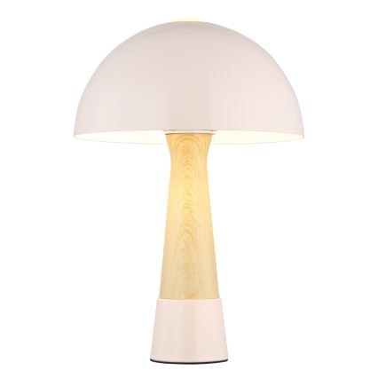 Globo - Бежова настолна лампа 1xE27ILLU/40W/230V