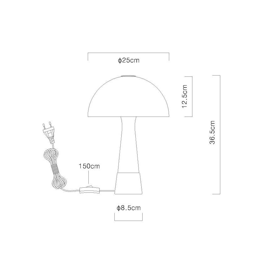 Globo - Бежова настолна лампа 1xE27ILLU/40W/230V