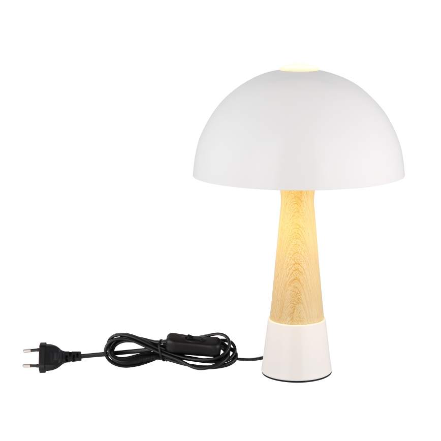Globo - настолна лампа 1xE27ILLU/40W/230V бяла