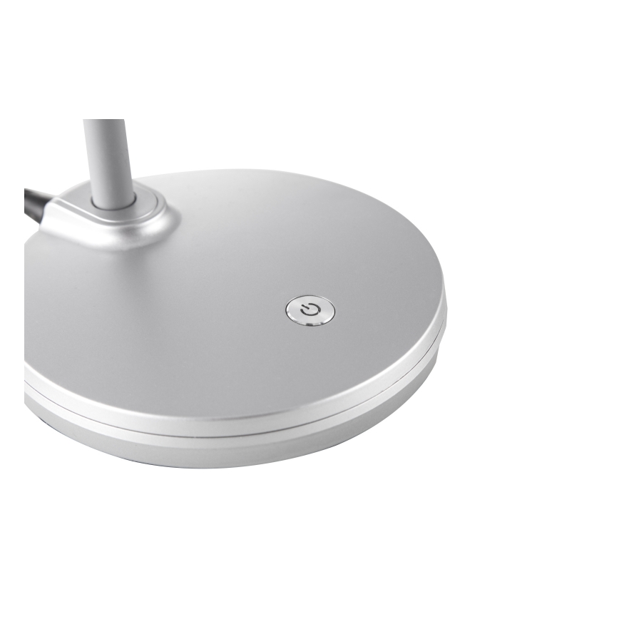 Globo - LED Димируем гъвкав докосване настолна лампа LED/4,6W/230V сребрист