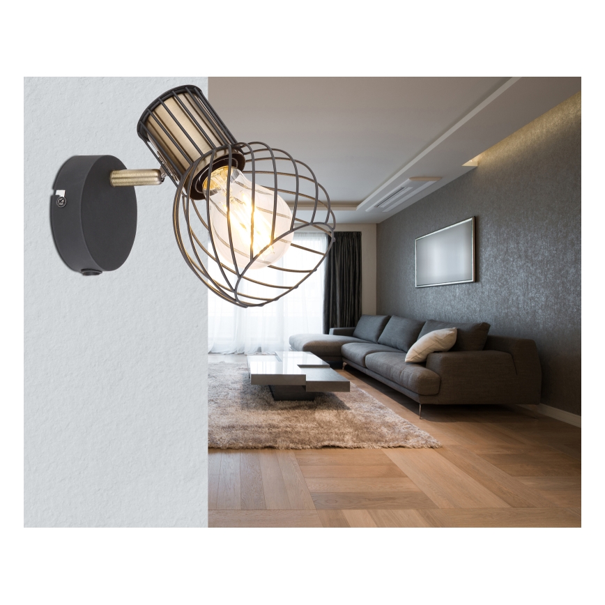 Globo - Стенен прожектор, луна 1xE27/40W/230V