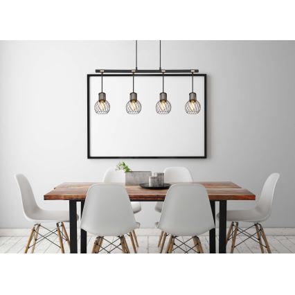 Globo - Полилей на въже 4xE27/40W/230V