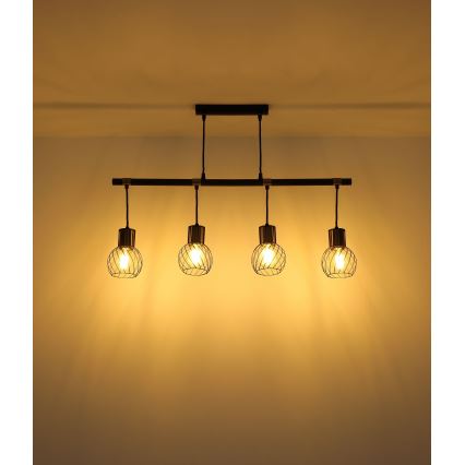 Globo - Полилей на въже 4xE27/40W/230V