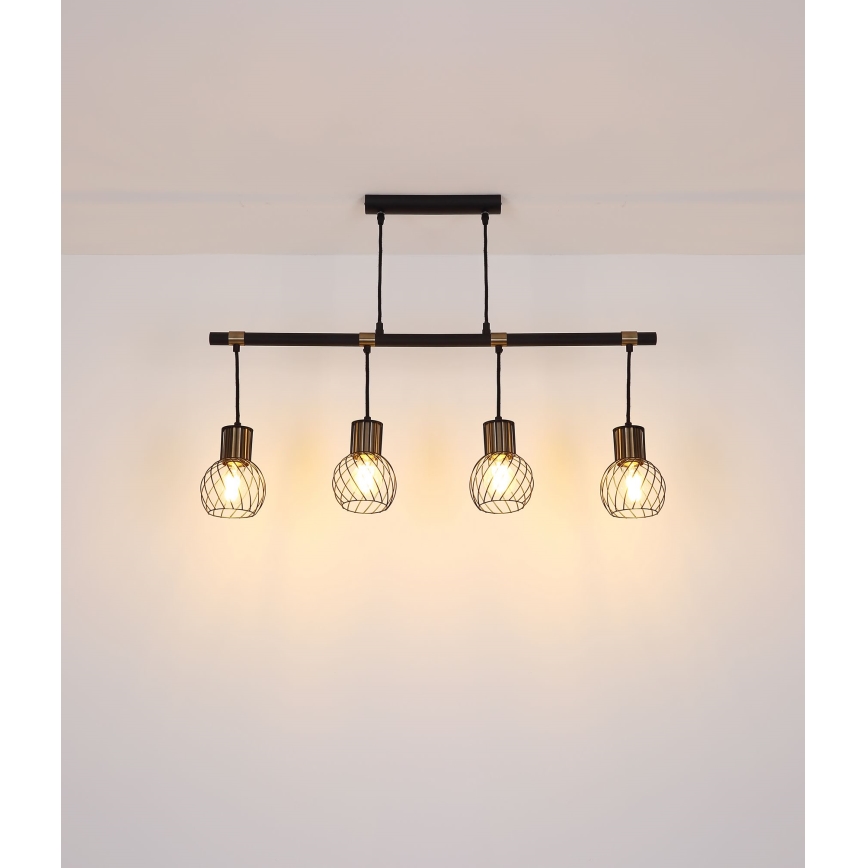 Globo - Полилей на въже 4xE27/40W/230V