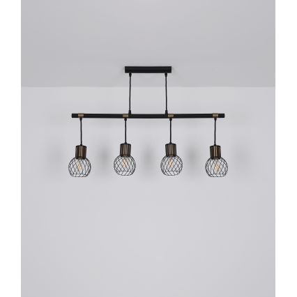 Globo - Полилей на въже 4xE27/40W/230V