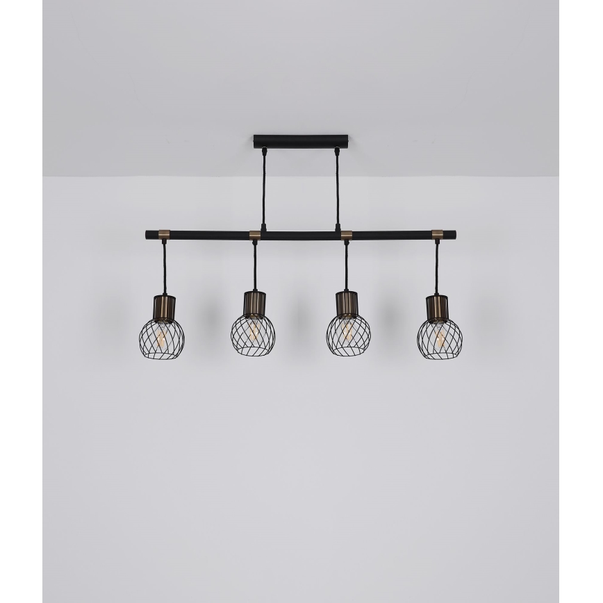 Globo - Полилей на въже 4xE27/40W/230V