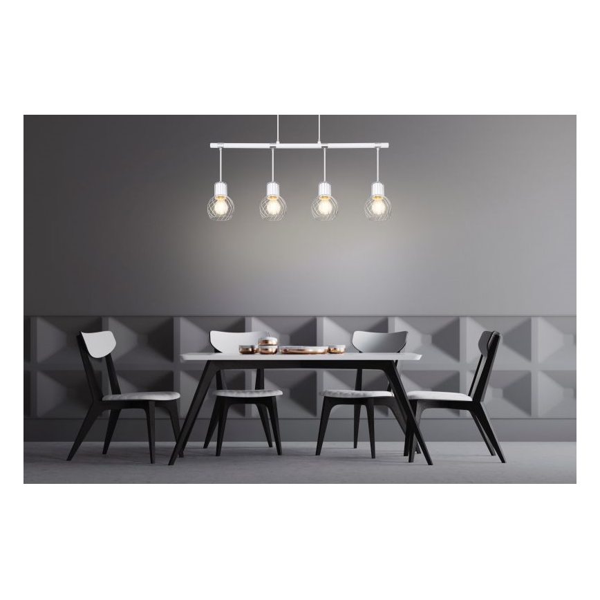 Globo - Полилей на въже 4xE27/40W/230V