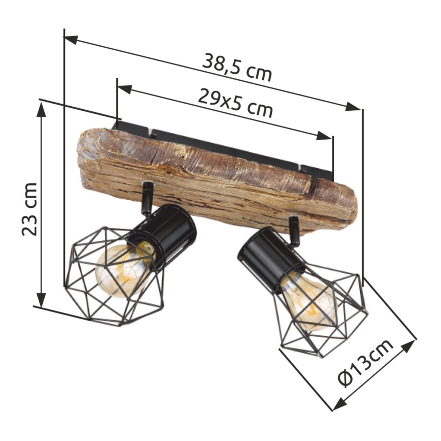 Globo - Спот 2xE27/60W/230V