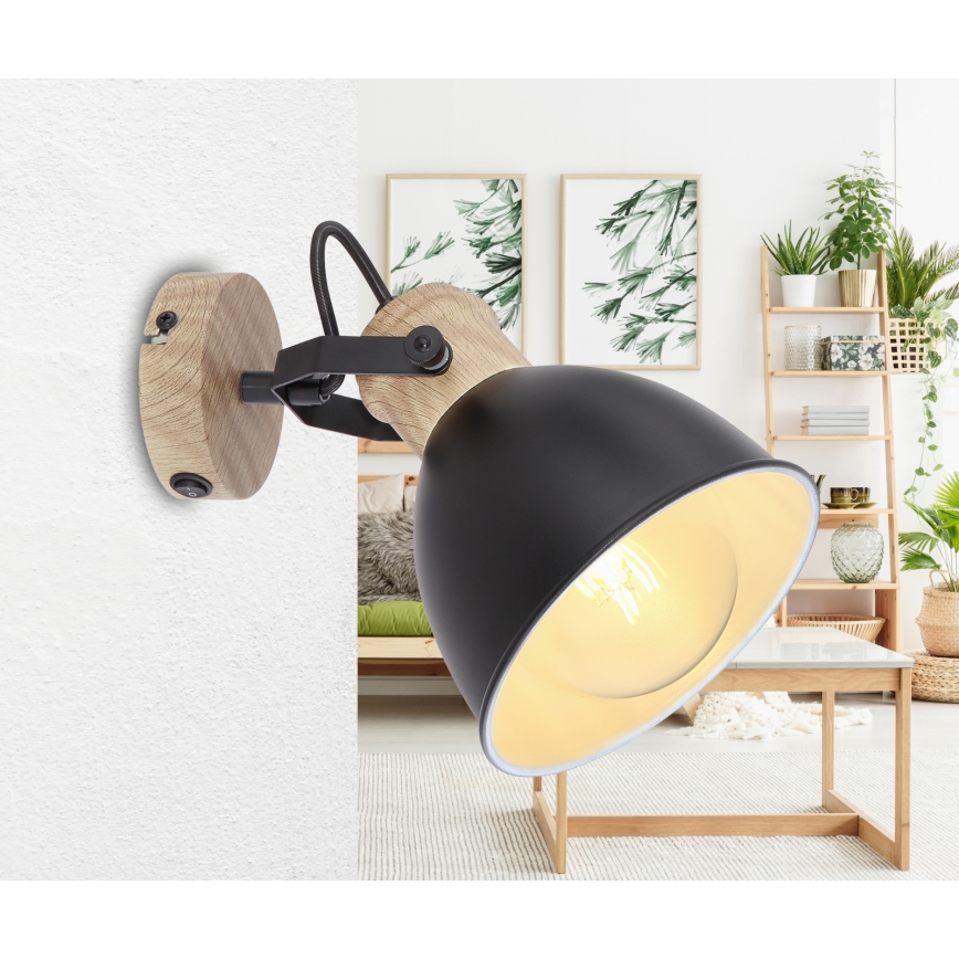 Globo - Стенен прожектор, луна 1xE27/40W/230V