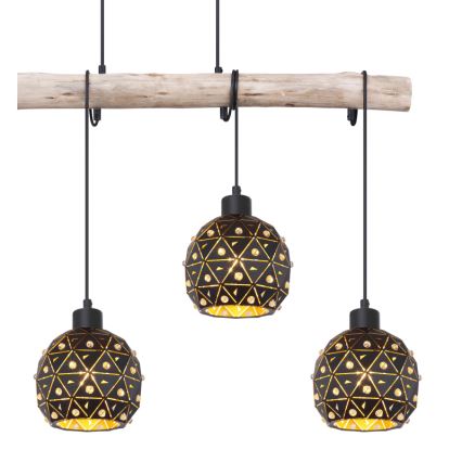 Globo 54029-4H - Полилей на кабел JODIE 4xE27/40W/230V бежово/черно