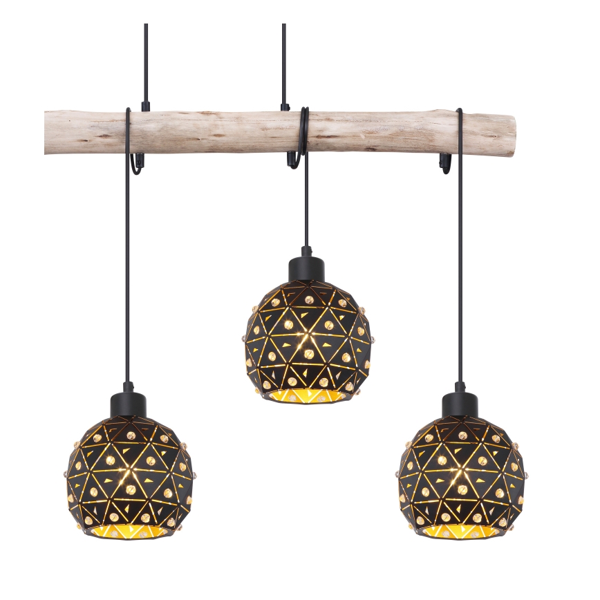 Globo 54029-4H - Полилей на кабел JODIE 4xE27/40W/230V бежово/черно