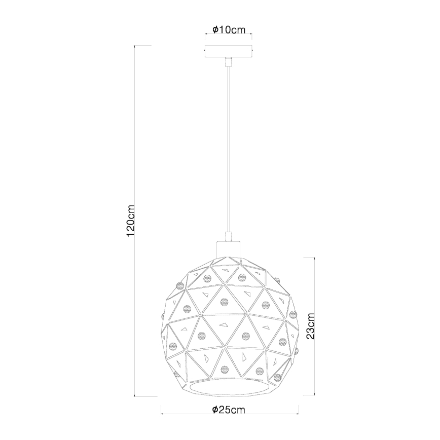 Globo 54029H - Пендел JODIE 1xE27/60W/230V Ø 25 см
