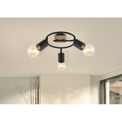Globo - Спот 3xE27/60W/230V топола