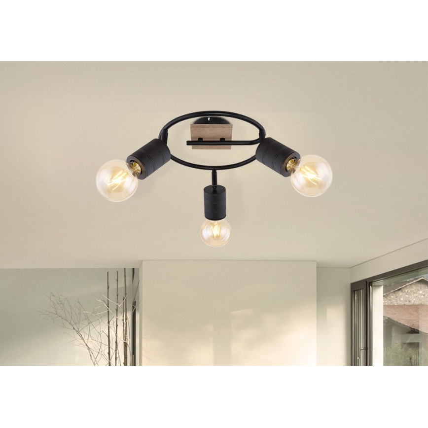 Globo - Спот 3xE27/60W/230V топола