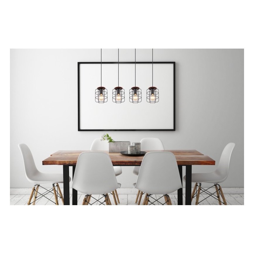 Globo - Полилей на кабел 4xE27/40W/230V