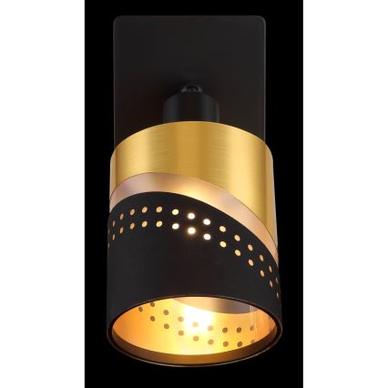 Globo - Спот аплик 1xE14/25W/230V черен/златист