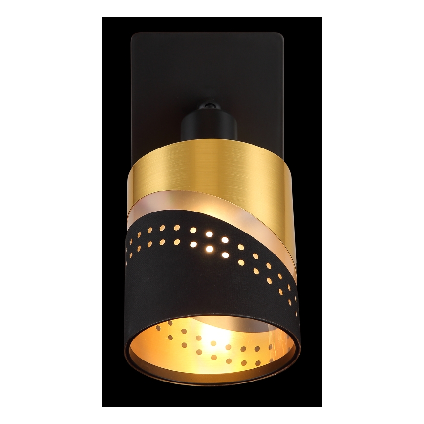Globo - Спот аплик 1xE14/25W/230V черен/златист
