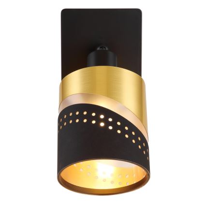 Globo - Спот аплик 1xE14/25W/230V черен/златист