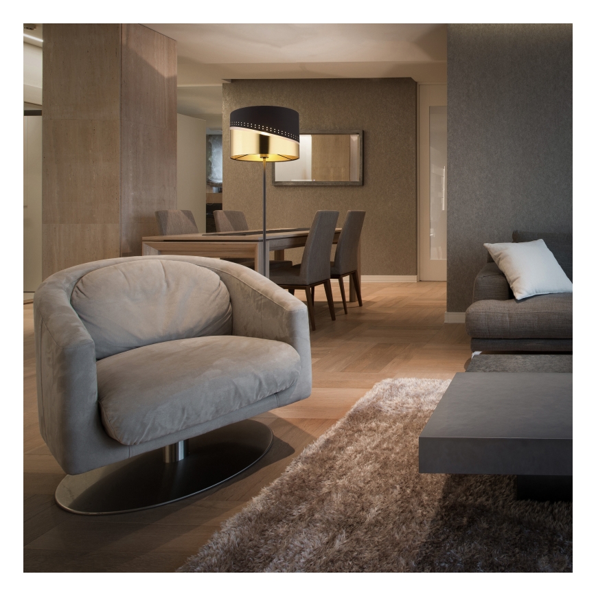 Globo - Лампион 1xE27/60W/230V Ø 35 см черен/златист