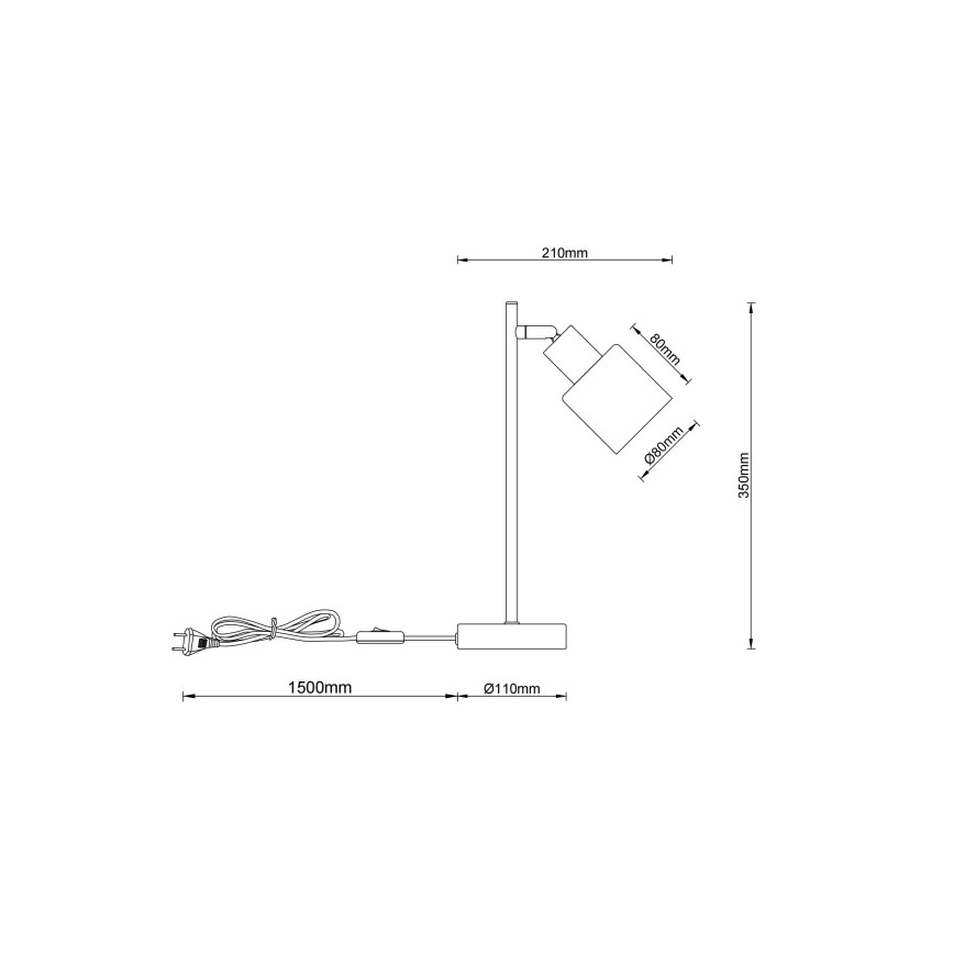 Globo - Настолна лампа 1xE14/25W/230V