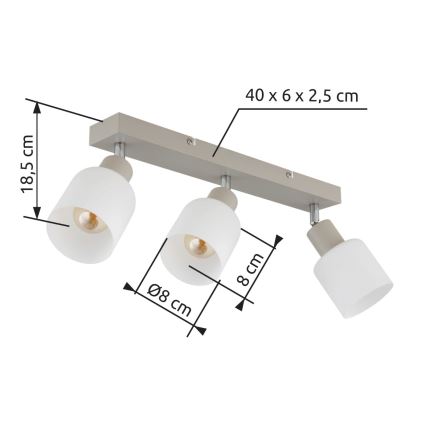Globo - Точково осветително тяло 3xE14/25W/230V