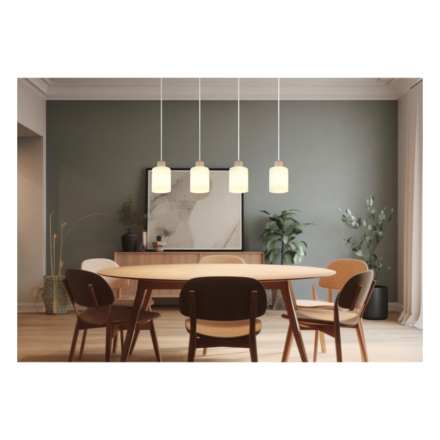 Globo - Полилей на кабел 4xE27/40W/230V