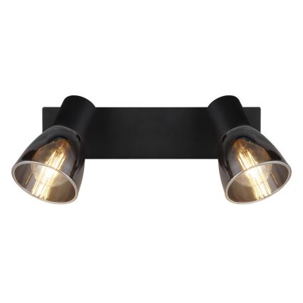 Globo - Стенен спот 2xE14/40W/230V черен