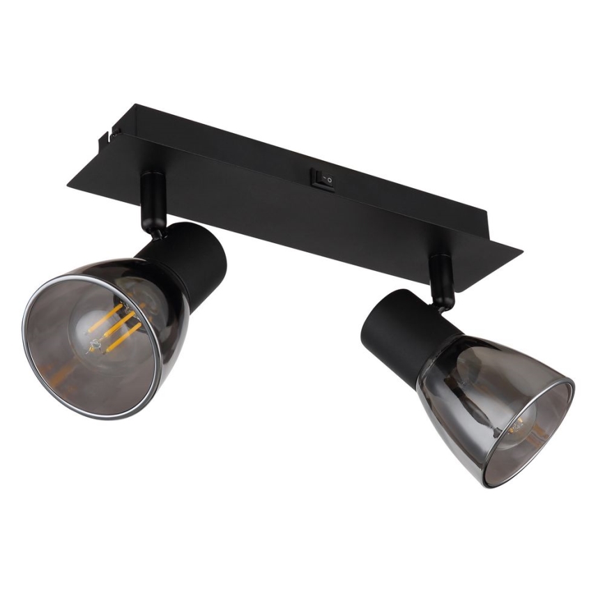 Globo - Стенен спот 2xE14/40W/230V черен