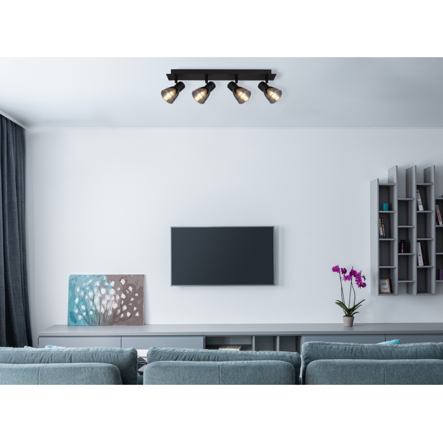 Globo - Спот 4xE14/40W/230V черен