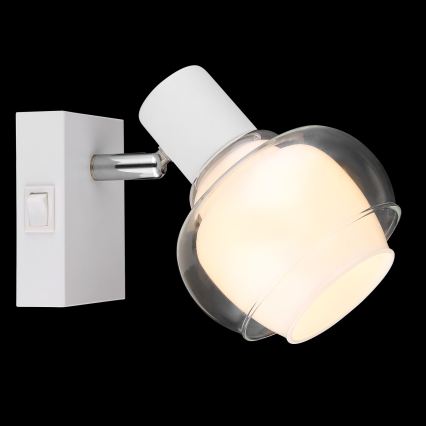 Globo - Стенно точково осветително тяло 1xE14/40W/230V бяло