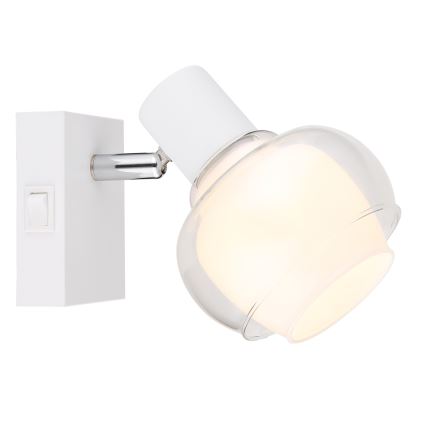 Globo - Стенно точково осветително тяло 1xE14/40W/230V бяло