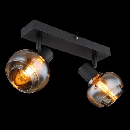 Globo - Спот осветително тяло 2xE14/40W/230V черно