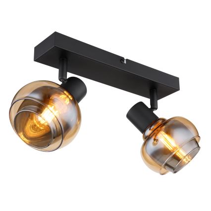 Globo - Спот осветително тяло 2xE14/40W/230V черно