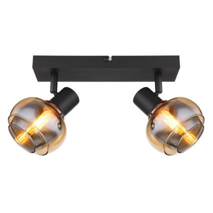 Globo - Спот осветително тяло 2xE14/40W/230V черно
