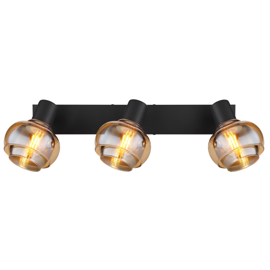 Globo - Точково осветително тяло 3xE14/40W/230V черно